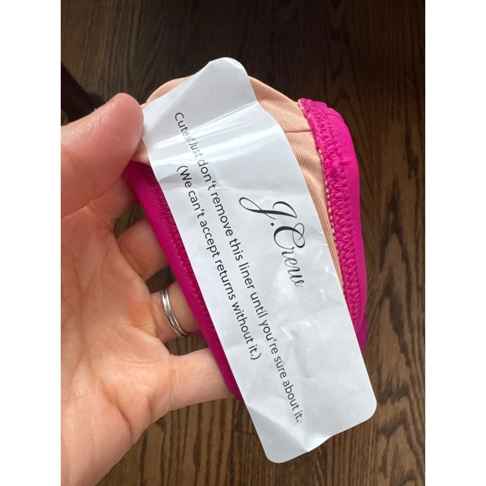 J.Crew‎ Re-imagined High-Waisted Bikini Bottom Pink BM642 Womens 3X NEW